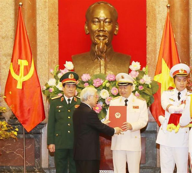Bộ trưởng Công an Tô Lâm được thăng quân hàm Đại tướng