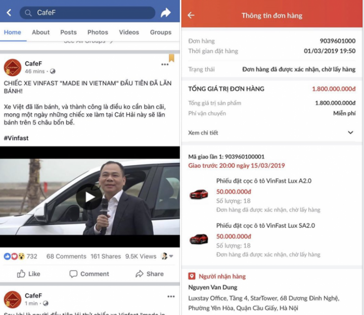 Người mua 36 chiếc ô tô VinFast là ai?