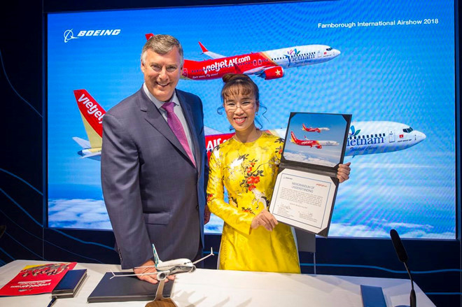 Vietjet nói gì về việc đặt mua 100 máy bay Boeing 737 MAX?