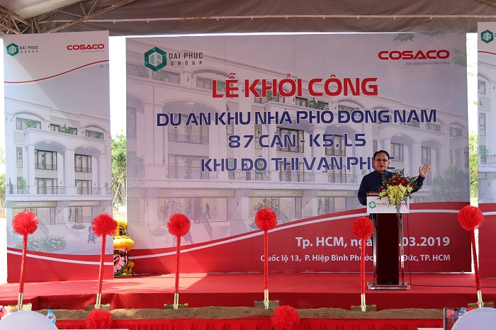Đồng loạt khởi công các công trình xây dựng nhà ở và tiện ích tại khu đô thị Vạn Phúc
