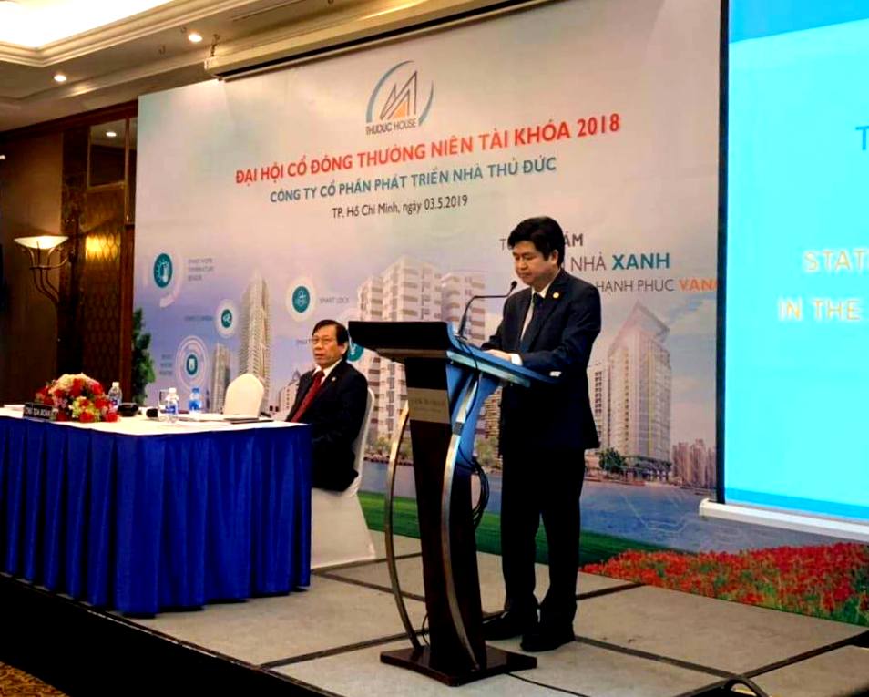 ĐẠI HỘI ĐÔNG CỔ ĐÔNG THƯỜNG  NIÊN TÀI KHÓA 2018 - THUDUC HOUSE GROUP