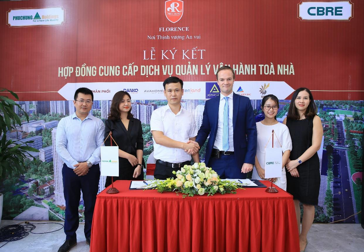 LỄ KÝ KẾT HỢP ĐỒNG QUẢN LÝ VẬN HÀNH DỰ ÁN CHUNG CƯ CAO CẤP FLORENCE MỸ ĐÌNH