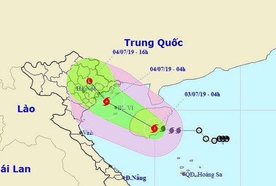Bão số 2 chính thức hình thành, hướng vào Quảng Ninh - Hải Phòng