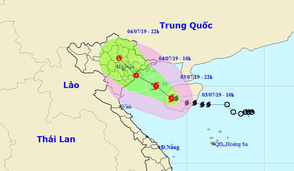 Tin bão khẩn cấp: Cơn bão số 2 - Mun