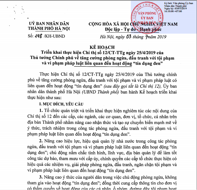 Hà Nội: Nghiêm cấm cán bộ tham gia hoạt động góp vốn, tiếp tay cho