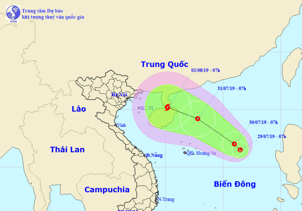 Xuất hiện vùng áp thấp khả năng mạnh thành bão trên Biển Đông