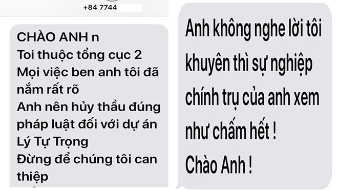 8 Tự xưng Tổng cục 2 dọa, ép chủ đầu tư hủy thầu