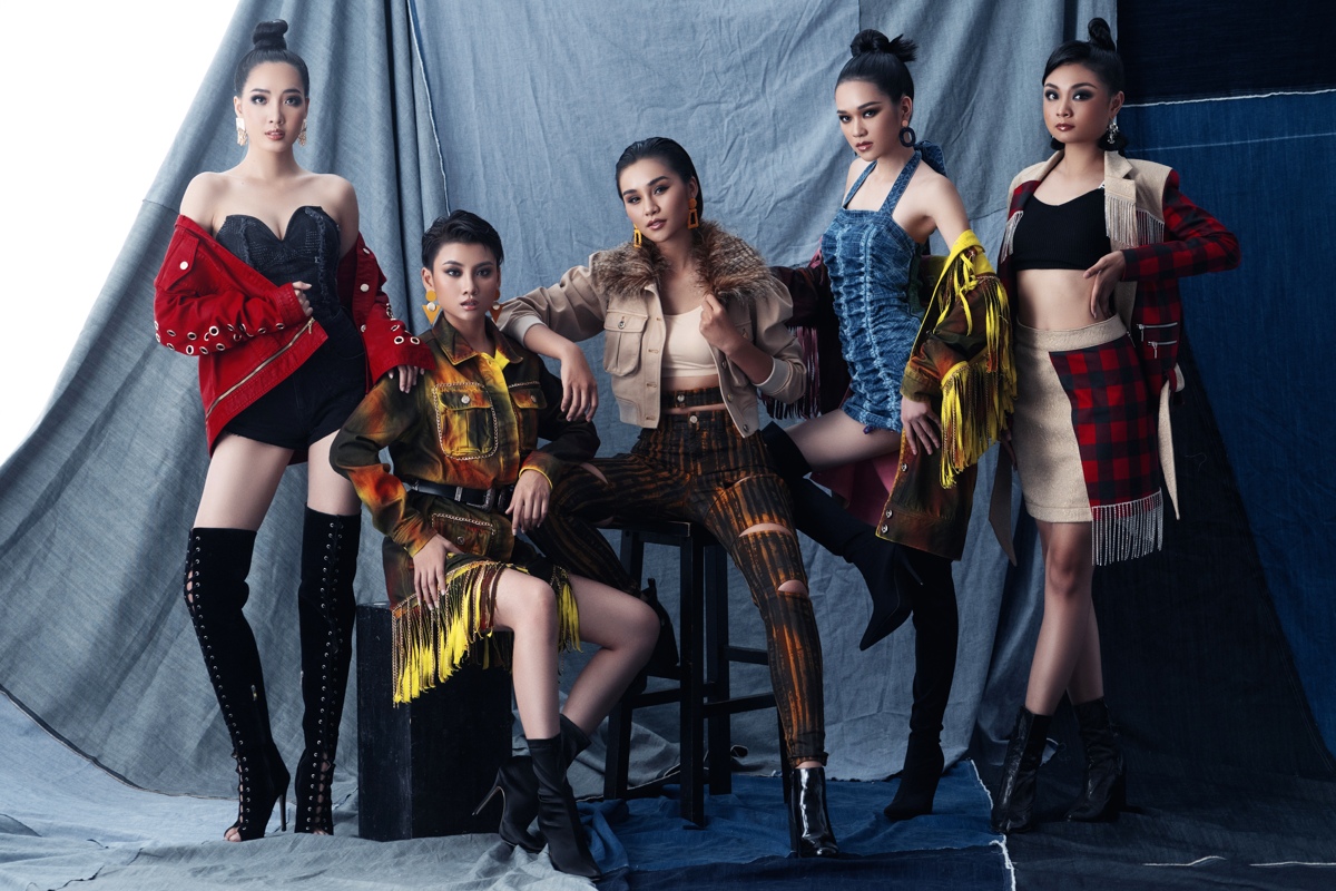 Mỹ Khôi, Thu Trang toả sáng như siêu mẫu trong thiết kế Denim nhuộm của V-Sixtyfour