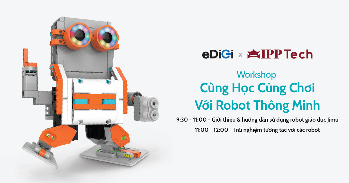 Trải nghiệm “Cùng học cùng chơi với robot trí tuệ nhân tạo (A.I)”