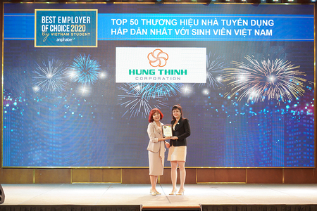 TẬP ĐOÀN HƯNG THỊNH VÀO TOP 50 THƯƠNG HIỆU NHÀ TUYỂN DỤNG ĐƯỢC YÊU THÍCH NHẤT VỚI SINH VIÊN VIỆT NAM 2020