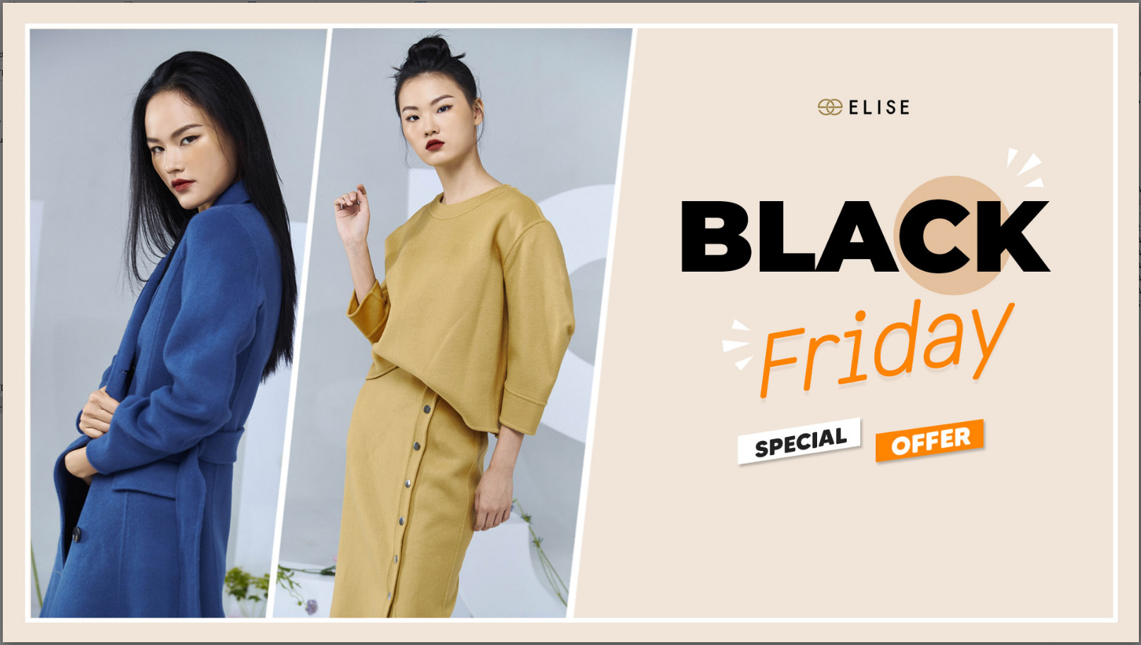 Mua thời trang hàng hiệu giảm giá tại Elise Outlet