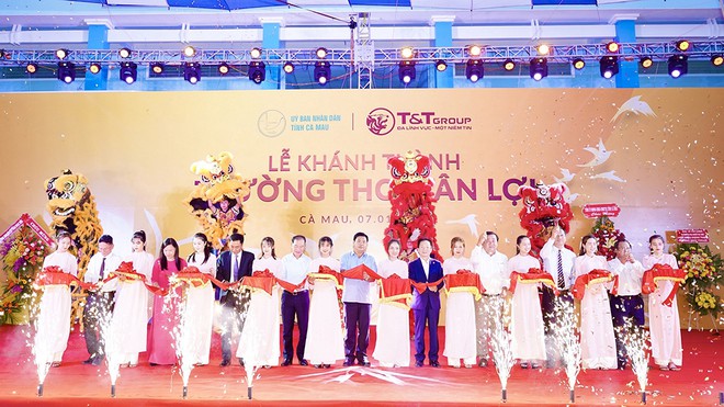 Tập đoàn T&T Group tài trợ xây dựng trường học tại tỉnh Cà Mau