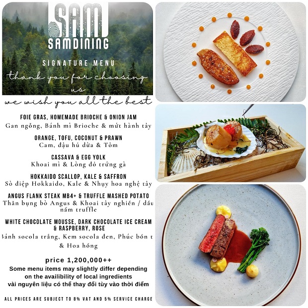 Đến Sam Dining để thưởng thức món ăn chuẩn châu Âu giữa thành phố Đà Lạt