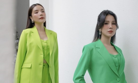 Kiwi Ngô Mai Trang đọ dáng cùng Diệp Lâm Anh với thời trang Chan Chan Boutique