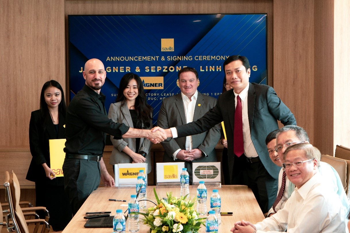 SAVILLS INDUSTRIAL THỰC HIỆN THỎA THUẬN GIỮA J. WAGNER & SEPZONE - LINH TRUNG