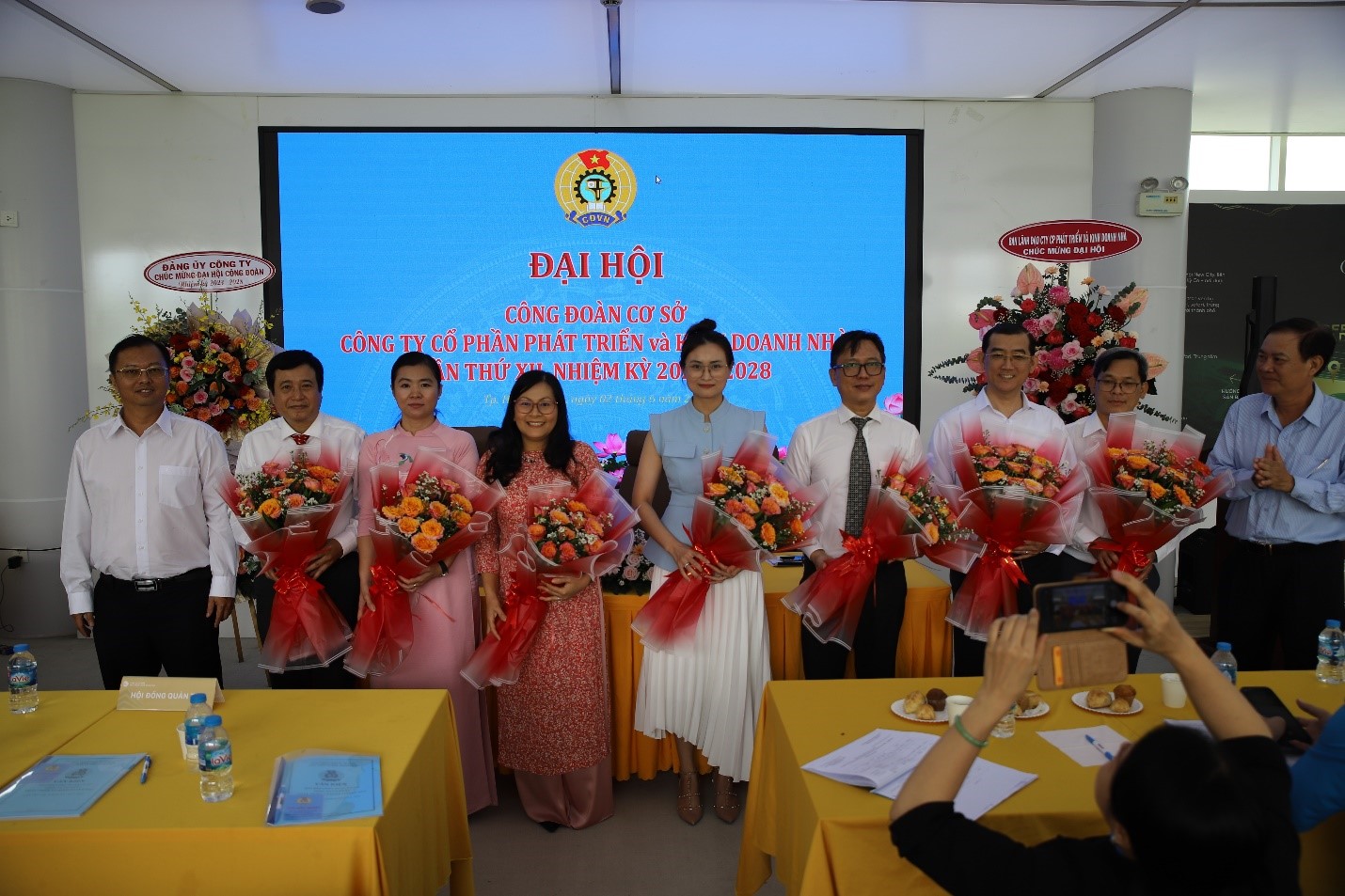 Công đoàn Công ty CP Phát Triển & Kinh Doanh Nhà HDTC tổ chức đại hội  lần thứ VII , nhiệm kỳ 2023-2028