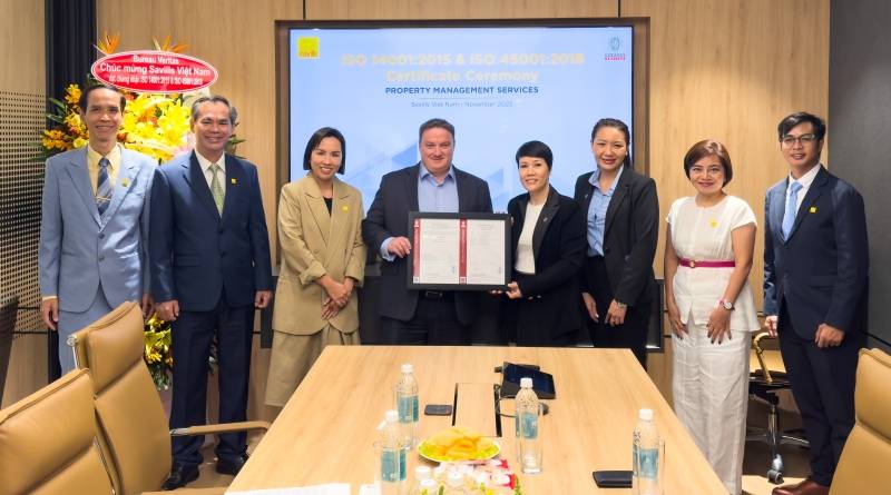 SAVILLS VIỆT NAM LÀ ĐƠN VỊ ĐẦU TIÊN ĐẠT TIÊU CHUẨN ISO 14001 & ISO 45001 TRONG QUẢN LÝ BẤT ĐỘNG SẢN